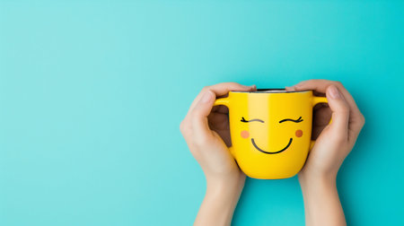 Comfortable Cup of Happiness. Generative ai. High quality illustrationの素材