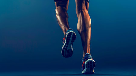 Runner's Stride: Rainy Day Determination. Generative ai. High quality illustrationの素材