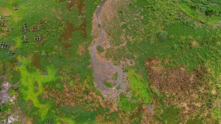 aerial view of jangwani areaの写真素材