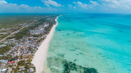 african local settlement at jambiani, Zanzibarの写真素材