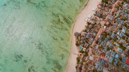 african local settlement at jambiani, Zanzibarの写真素材