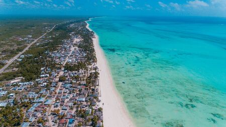 african local settlement at jambiani, Zanzibarの写真素材