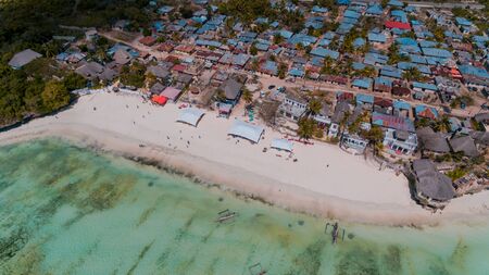 african local settlement at jambiani, Zanzibarの写真素材