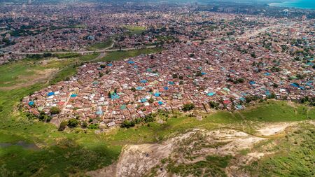 aerial view of jangwani areaの写真素材