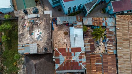 aerial view of the temeke area in Dar es Salaamの写真素材