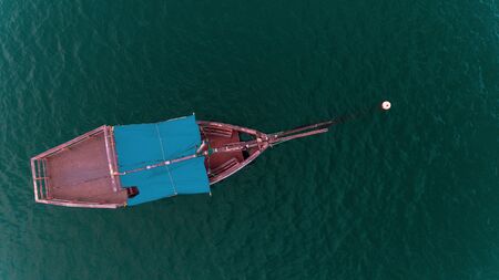 aerial view of fisherman's dhowの写真素材