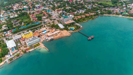 aerial view of Masaki area in Dar es Salaam, Tanzaniaのeditorial素材