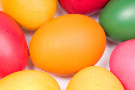 Colorful Easter eggs. Detail.