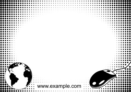 Iternet concept halftone background templateのイラスト素材