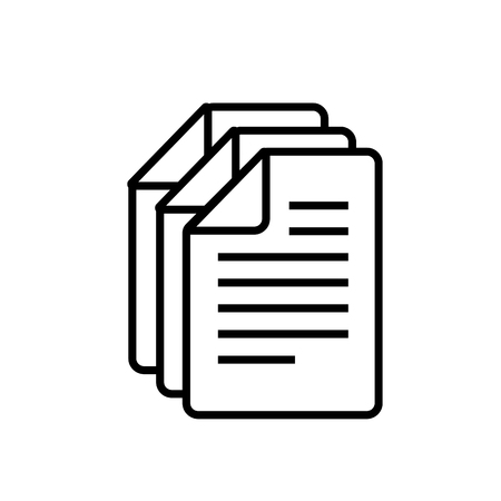 Files stack minimalistic styleのイラスト素材