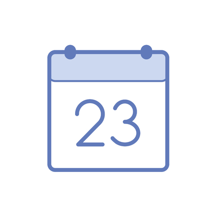 Calendar 23 numberのイラスト素材