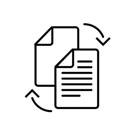 Data transfer between filesのイラスト素材