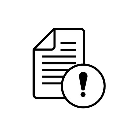that something was wrong with the documentのイラスト素材