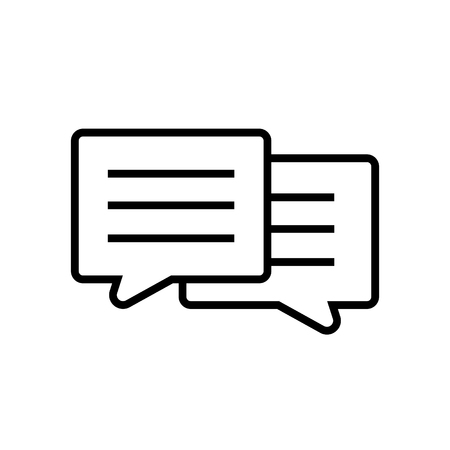 Dialogue between the two iconのイラスト素材