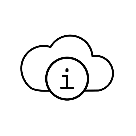 Cloud vector informationのイラスト素材