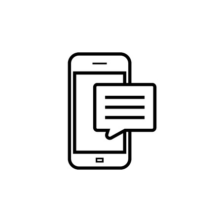 Phone with messageのイラスト素材