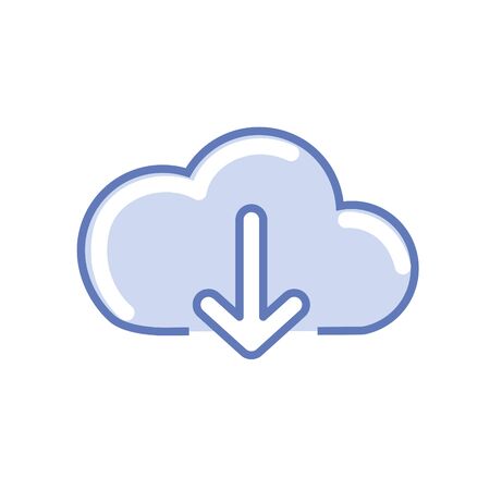 Upload from serverのイラスト素材
