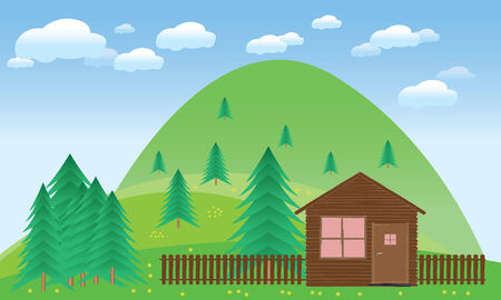 Spring Landscapeのイラスト素材