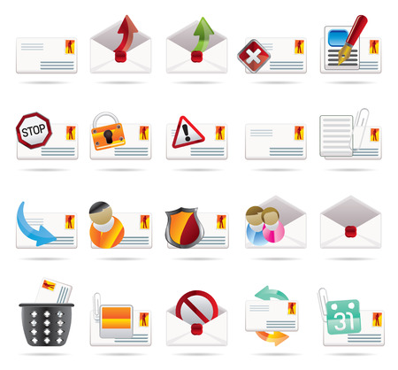 Mail Vector and Letter  -Vector Icon Set 2のイラスト素材