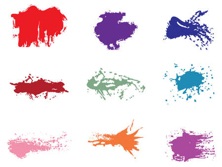 set of grunge vectorのイラスト素材