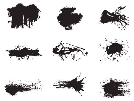 set of grunge vectorのイラスト素材