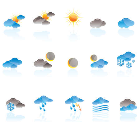 Weather icon setのイラスト素材