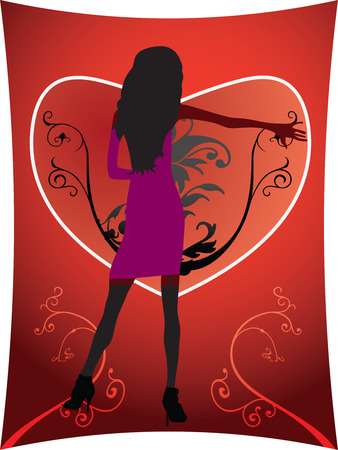 valentine cardのイラスト素材