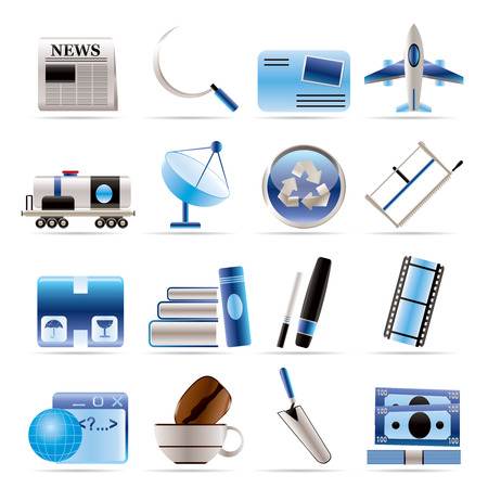 Business and industry icons - Icon setのイラスト素材