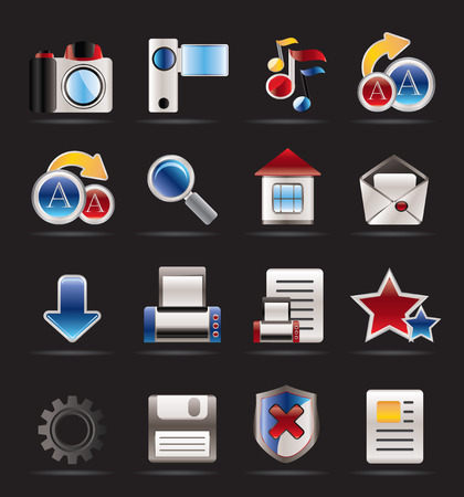 Internet and Website Icons - Vector Icon Setのイラスト素材
