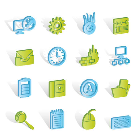 Computer, mobile phone and Internet icons -  Icon Setのイラスト素材