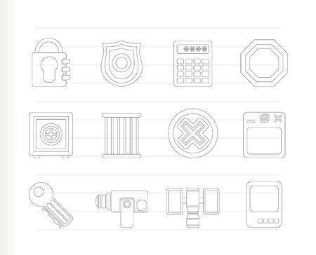 Security and Business icons - icon setのイラスト素材