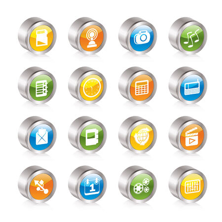 Phone  Performance, Internet and Office Icons - Icon Setのイラスト素材