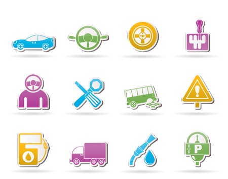 car services and transportation icons のイラスト素材