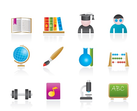 school and education icons  のイラスト素材