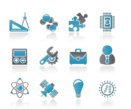 Science and Research Icons - Vector Icon setのイラスト素材