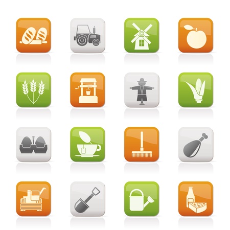 Agriculture and farming icons のイラスト素材