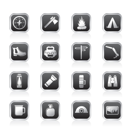 Tourism and Holiday icons - Vector Icon Setのイラスト素材
