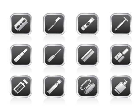Make-up icon set, Health and beauty iconsのイラスト素材
