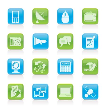 Communication and Technology icons - Icon Setのイラスト素材