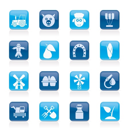 Agriculture and farming icons - icon setのイラスト素材