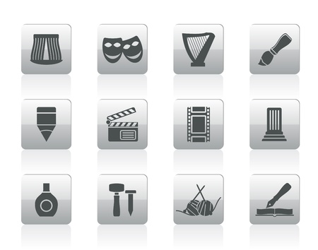 Different kind of art icons - vector icon set のイラスト素材