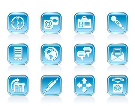 Business, office and internet icons - vector icon setのイラスト素材