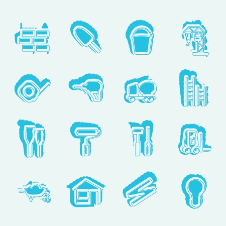 Construction and Building Icon Set.のイラスト素材