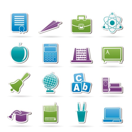 school and education icons icon setのイラスト素材
