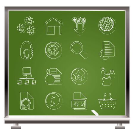 Website and internet icons - vector icon setのイラスト素材