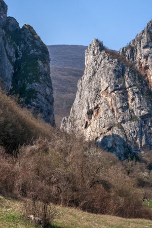 Rock Formation in Erma River Gorge, Serbiaの写真素材
