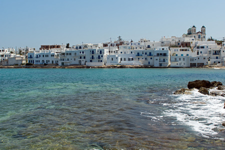Naousa town Paros island Cycladesの写真素材
