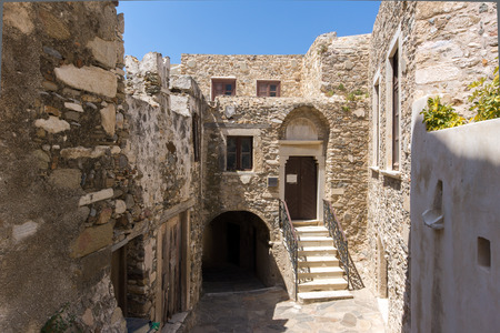 The Venetian castle in Naxos island Cycladesのeditorial素材