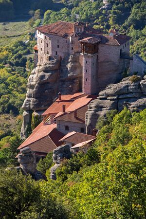Meteora Holy Monastery of Rousanou St. Barbara Greeceの写真素材