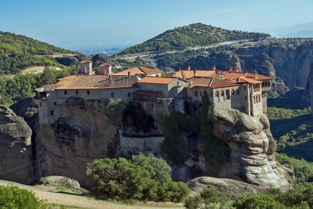 Meteora Holy Monastery of Varlaam Greeceの写真素材